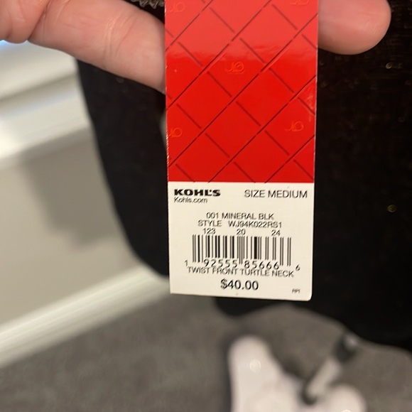 NWT Jennifer Lopez Sparkle Turtleneck - Picture 6 of 6